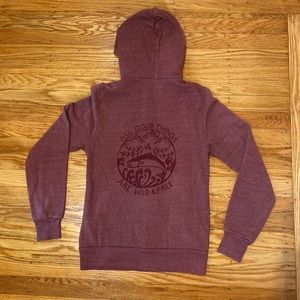 Salmon Sisters All Good Things are Wild and Free zip up Hoodie